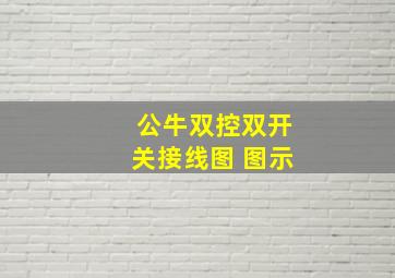 公牛双控双开关接线图 图示